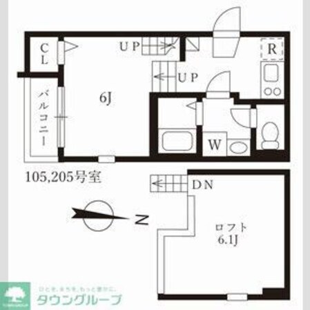 ハーモニーテラス佐古前町IIの物件間取画像
